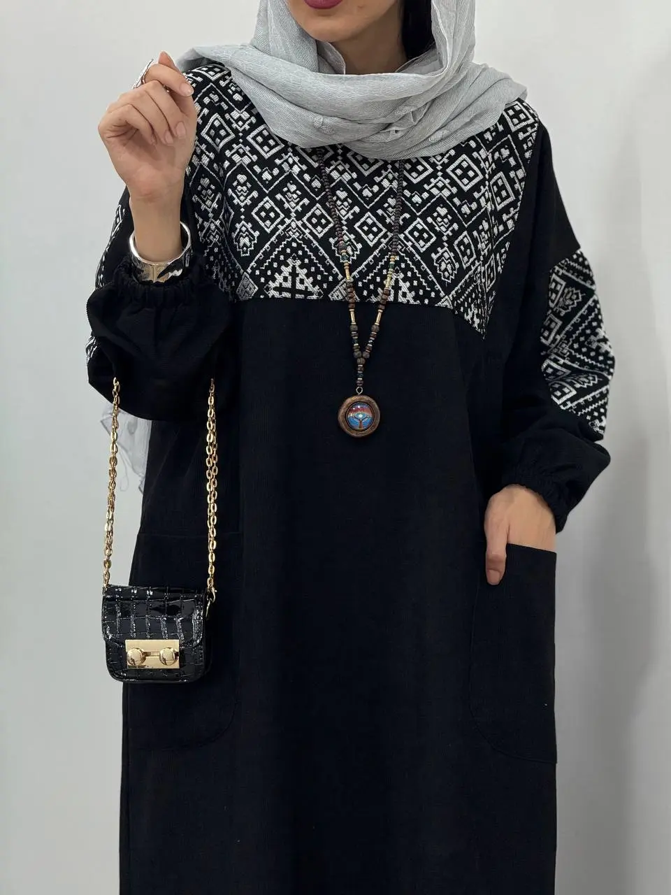 پیراهن مانتویی پاییزه آوان 1